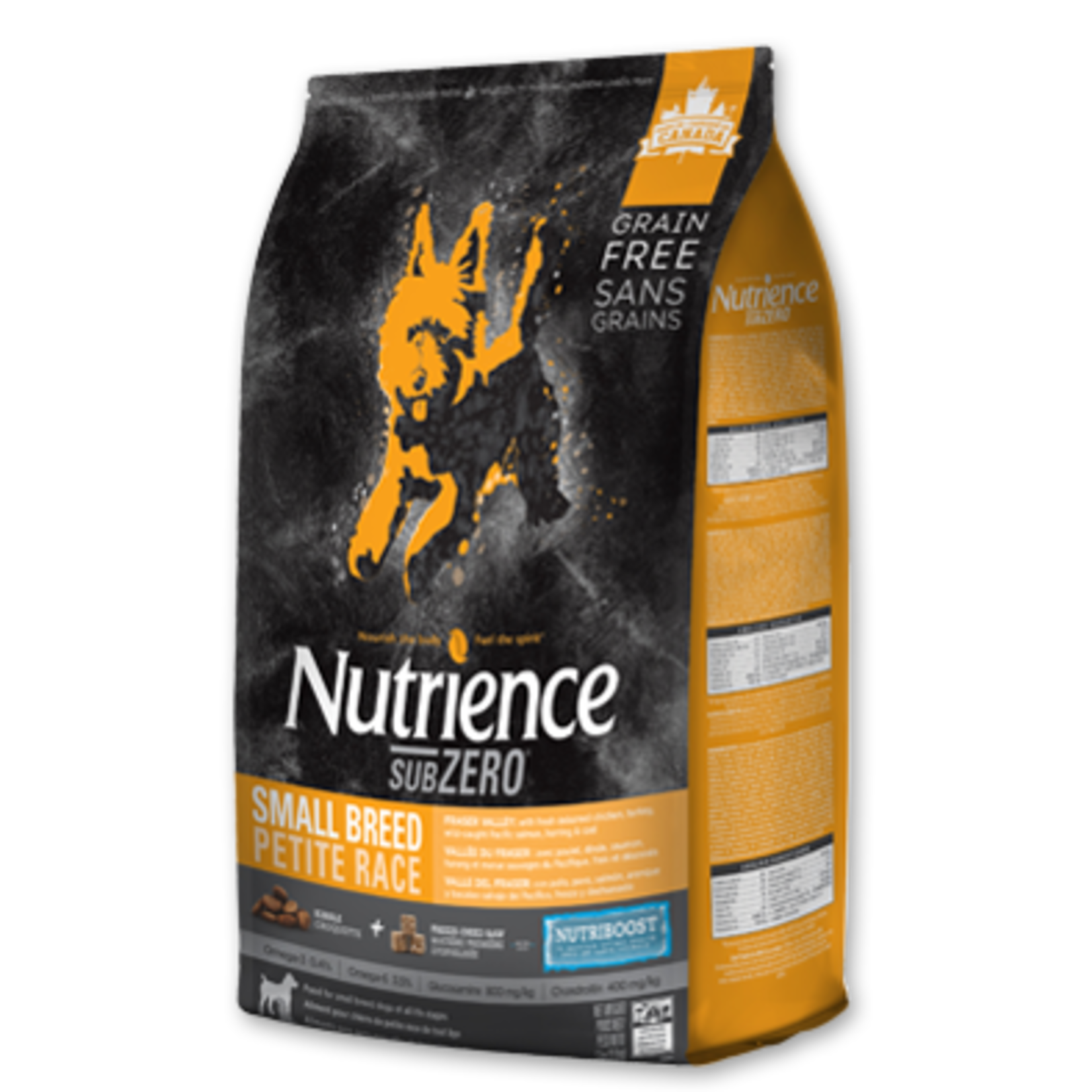 Nutrience Nutrience Subzero Sans grains pour chiens de petite race, Vallée du Fraser, 5 kg (11 lb)