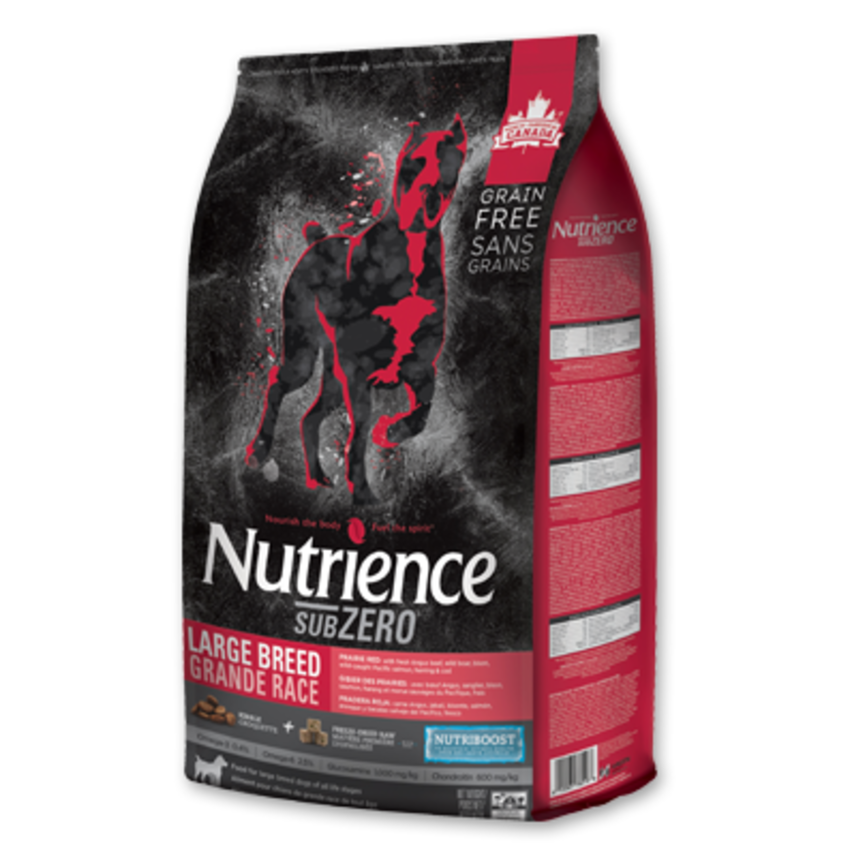 Nutrience Subzero Nutrience Sans grains pour chiens de grande race, formulation Gibier des Prairies, 10 kg (22 lbs)