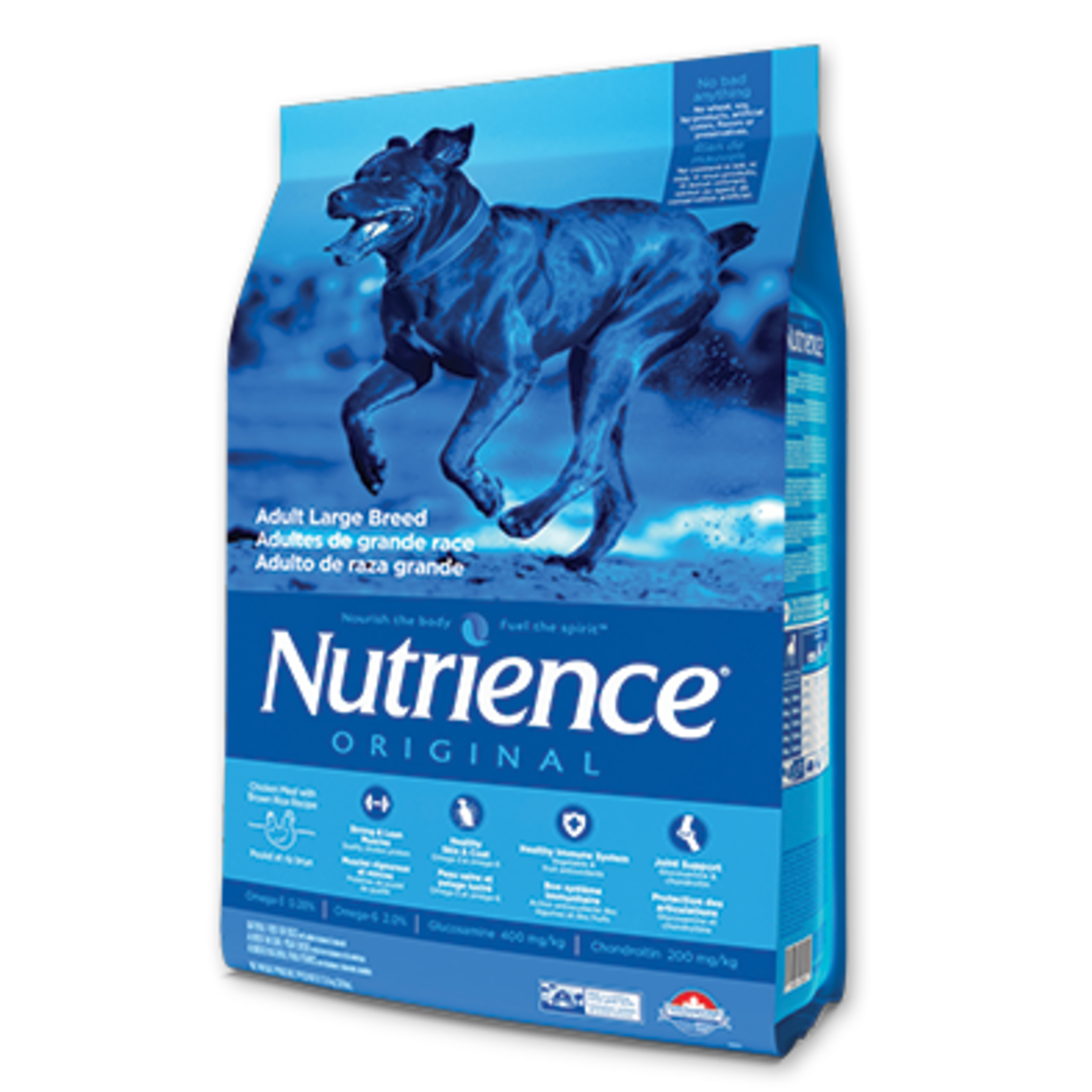 Nutrience Nutrience Original pour adultes de grande race, Poulet et riz brun, 11,5 kg (25 lbs)