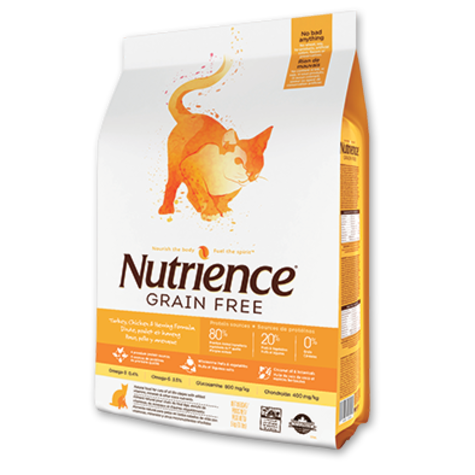 Nutrience Nutrience Sans grains pour chats, Dinde, poulet et hareng, 5 kg (11 lbs)