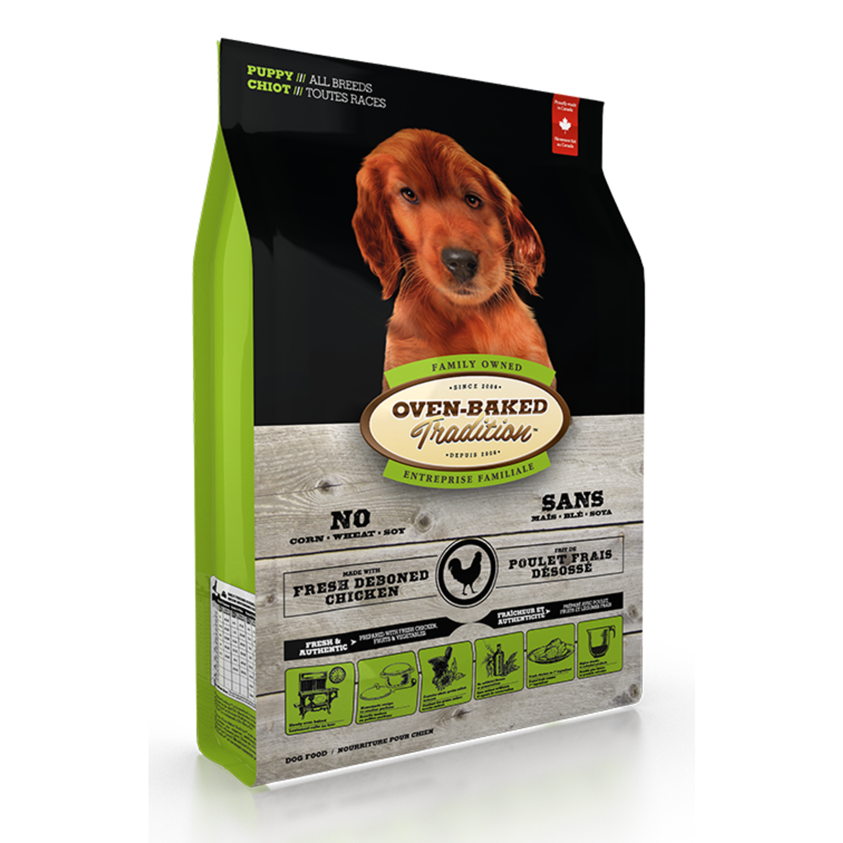 Oven-Baked Tradition Obt Nourriture Sèche Pour Chiot - Poulet 12,5 Lbs