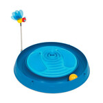 Catit Catit play 3 en 1 circuit avec balle bandes de massage et herbe à chat\circuit 3 in1 ball toy with catnip massager blue