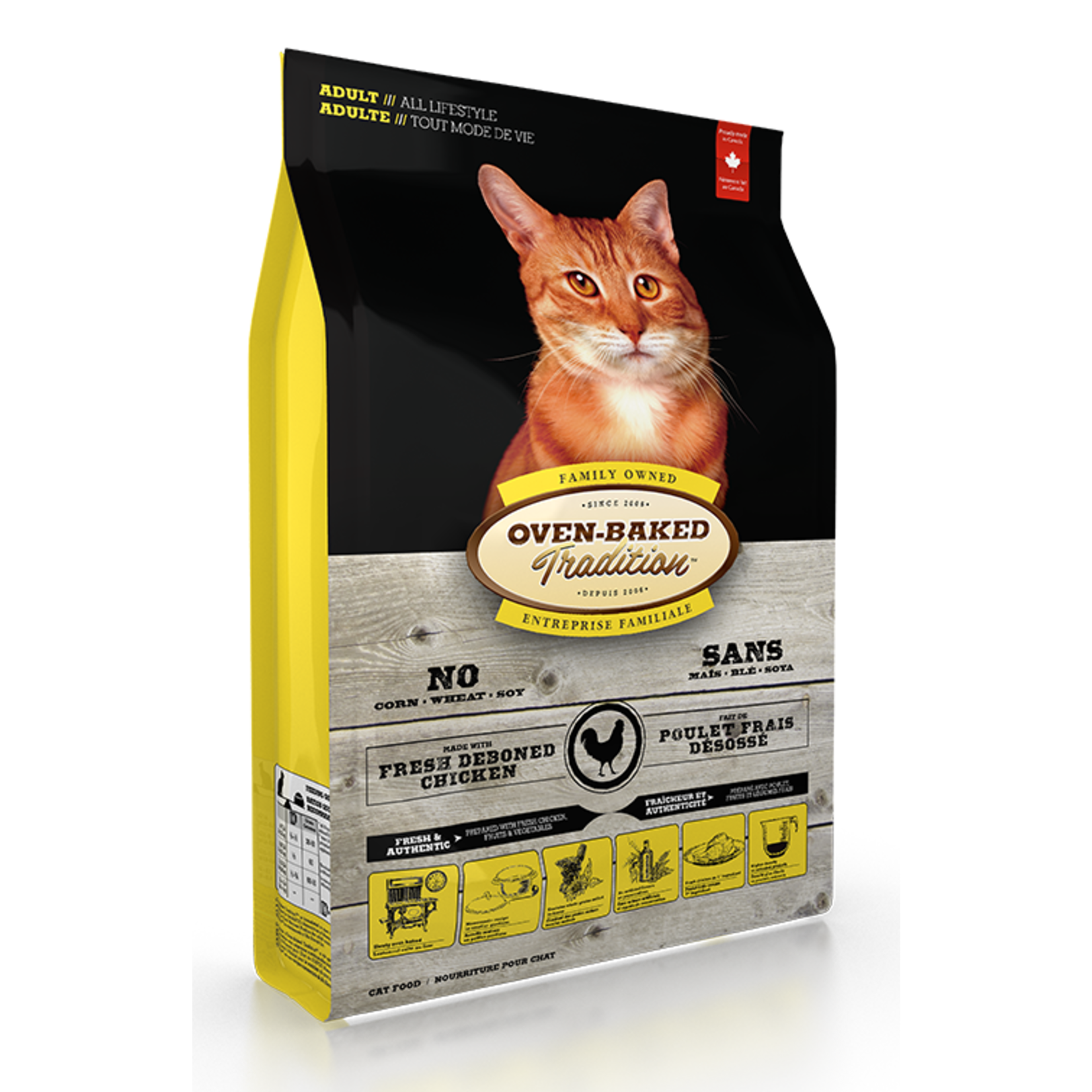 Oven-Baked Tradition Obt Nourriture Sèche Pour Chat - Poulet 10 Lbs