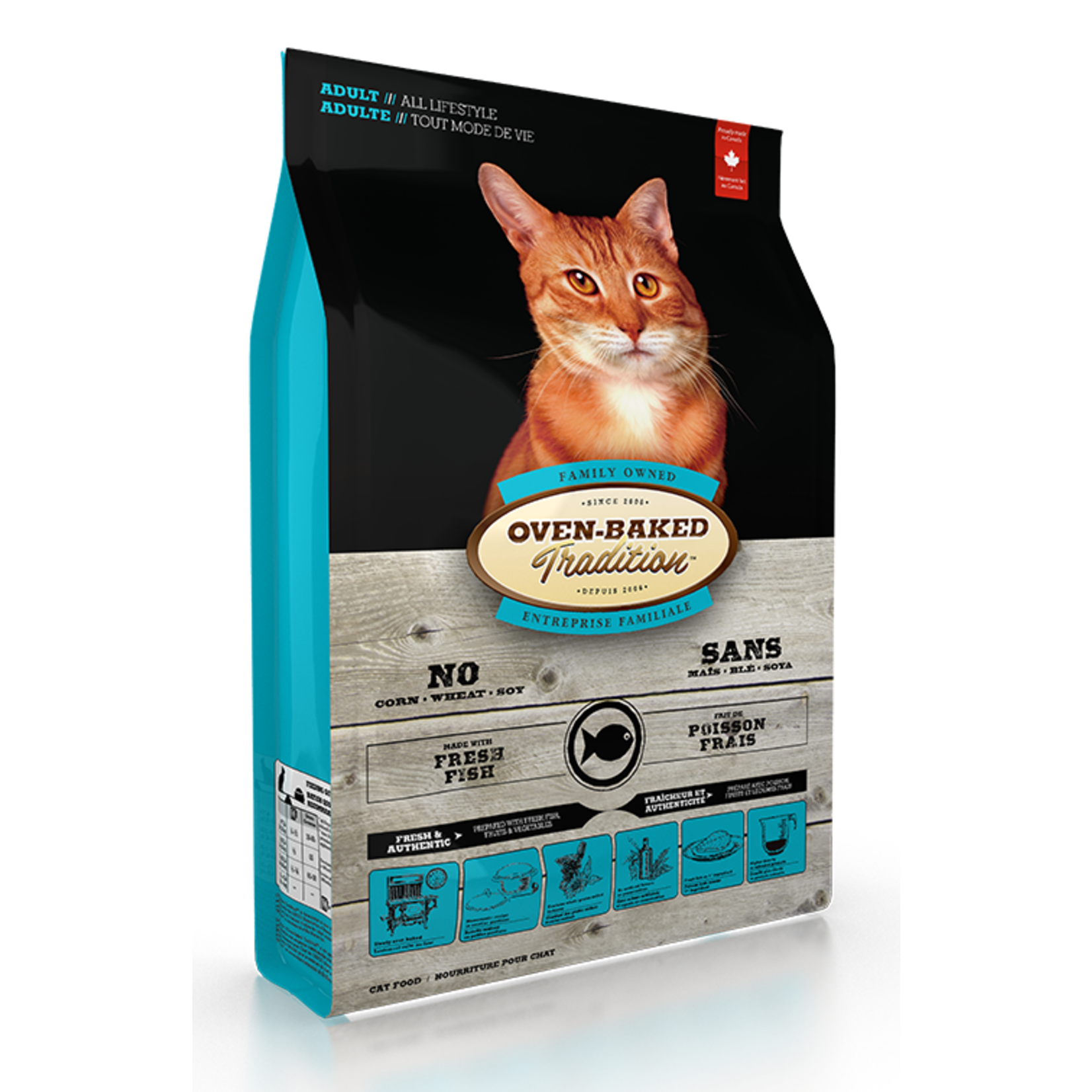 Oven-Baked Tradition Obt Nourriture Sèche Pour Chat - Poisson 10 Lbs