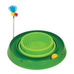 Catit Catit play circuit 3 en 1 avec balle et jardinière d'herbe vert/play circuit 3-in-1 ball toy with cat grass green