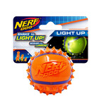Nerf Balle à crampons Nerf Dog à DEL, bleu et orange, 6,3 cm (2,5 po)