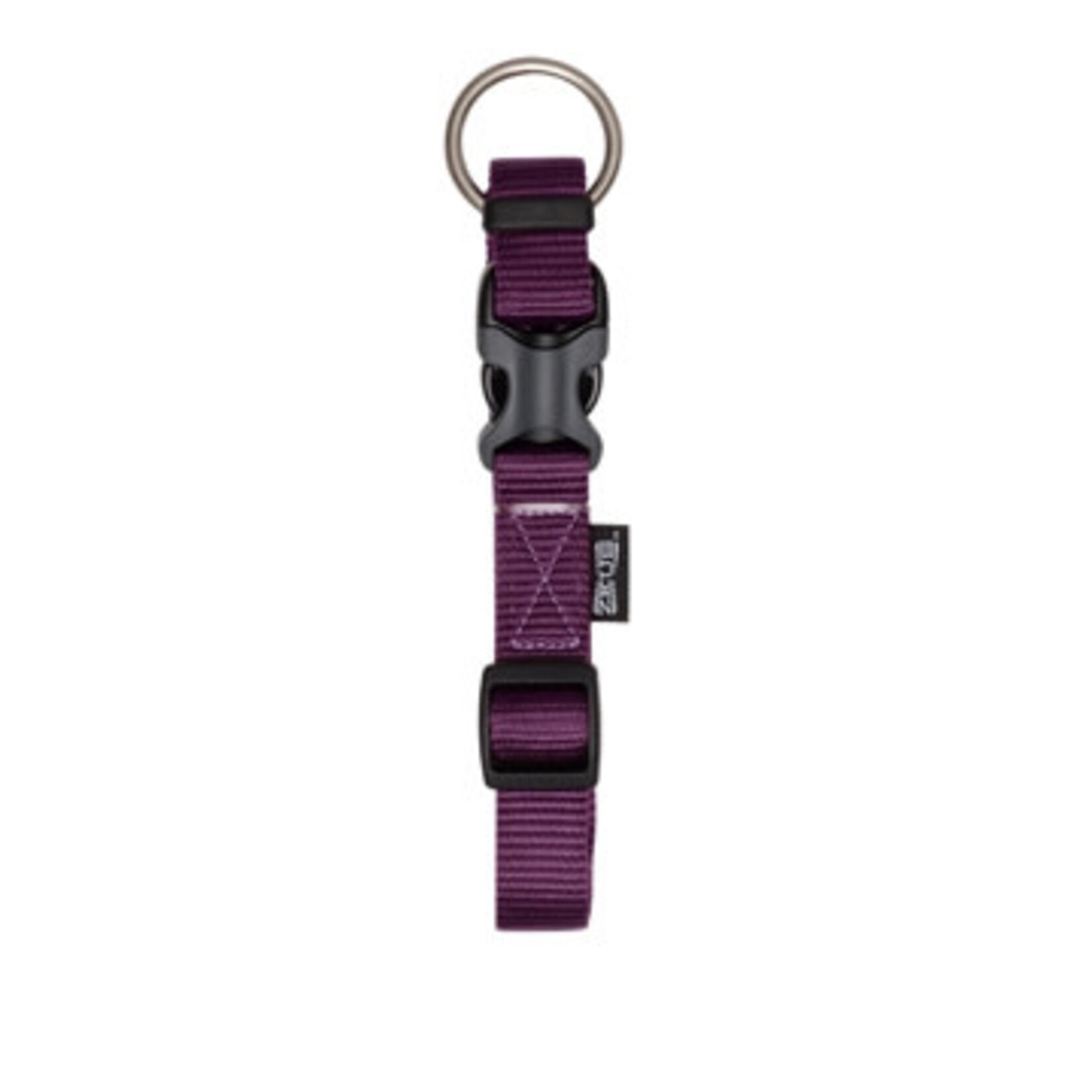 Zeus Zeus collier en nylon réglable aubergine très grand/adjustable nylon collar royal purple X-Large