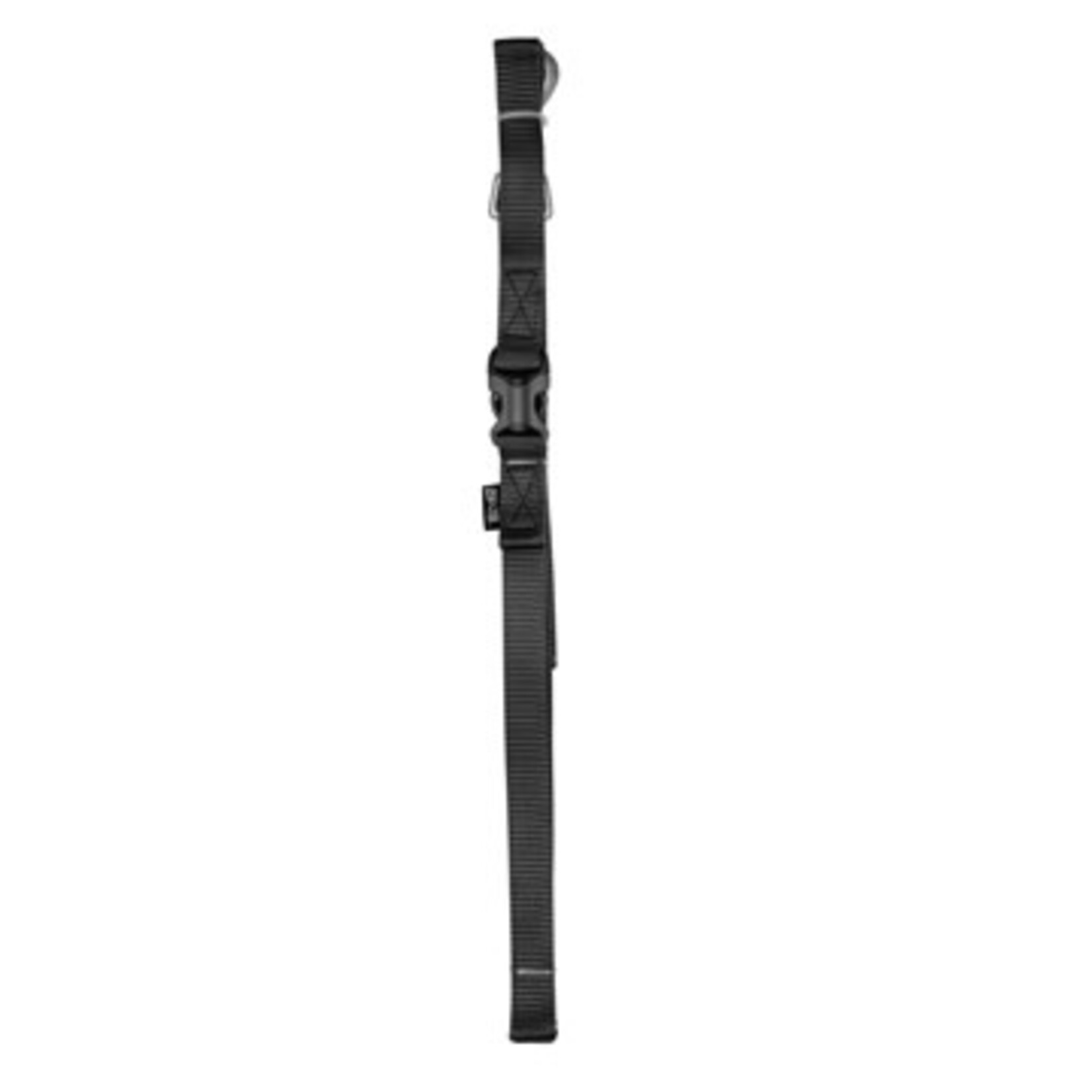 Zeus Zeus laisse en nylon noir moyenne 6pi/leash medium black 6ft