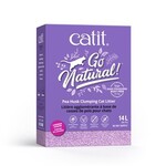 Catit Catit go natural Litière agglomérante lavande Cosses de pois pour chat 14l /Pea Husk Clumping Cat Litter