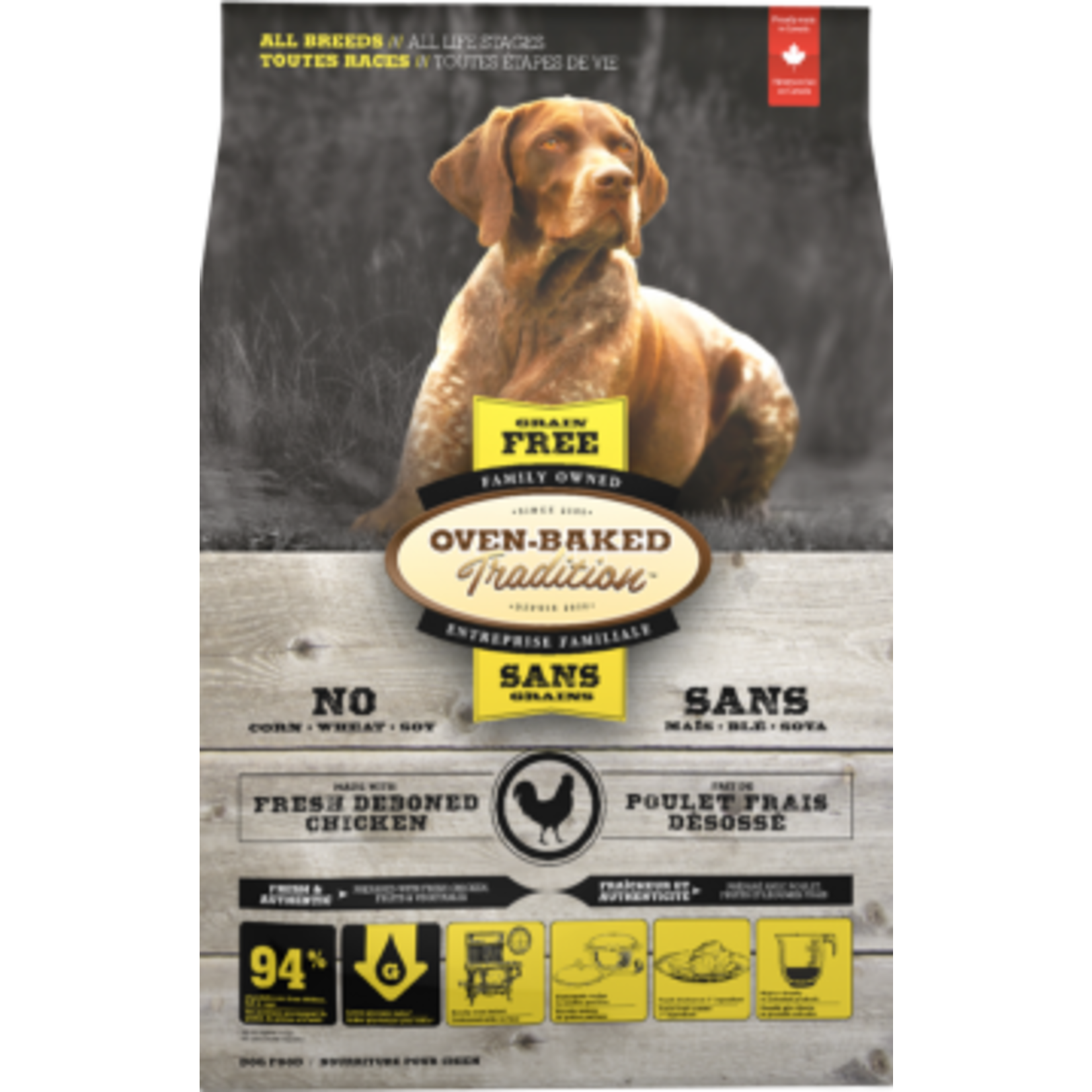 Oven-Baked Tradition Obt Nourriture Sèche Sans Grains Pour Chien - Poulet 5 Lbs