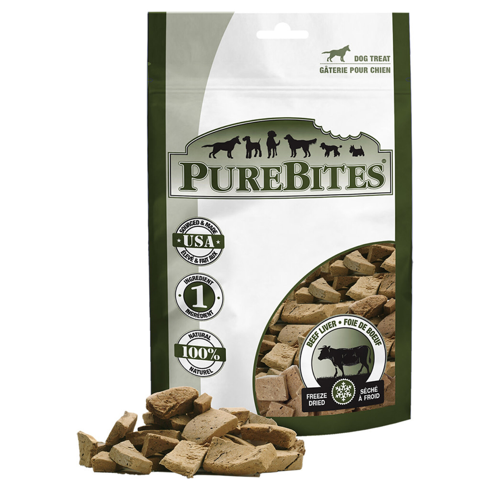 Purebites PURE BITE CHIEN FOIE DE BOEUF 120 g