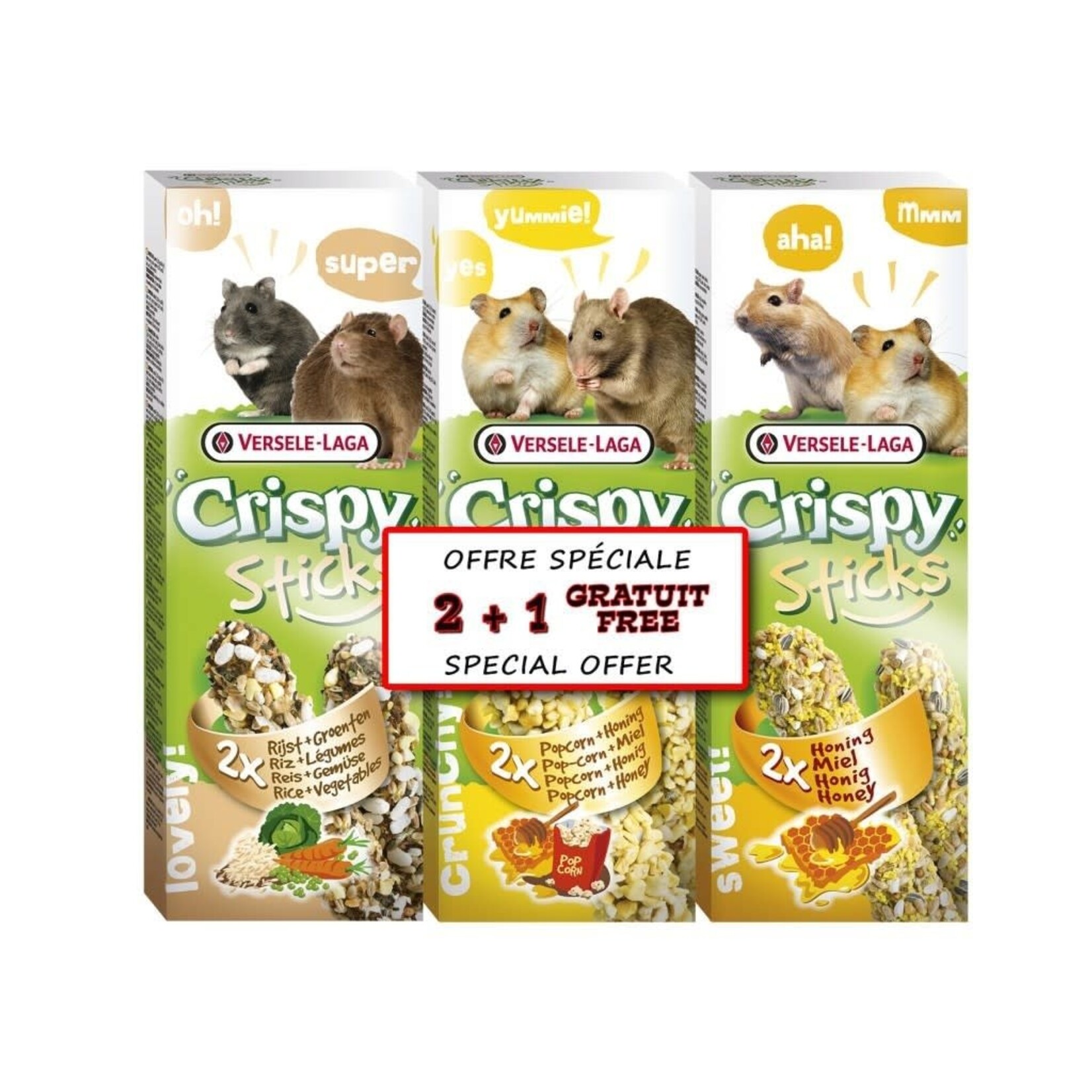 Versele Laga VERSELE-LA CRISPY STICKS POUR HAMSTER/GERBILLES