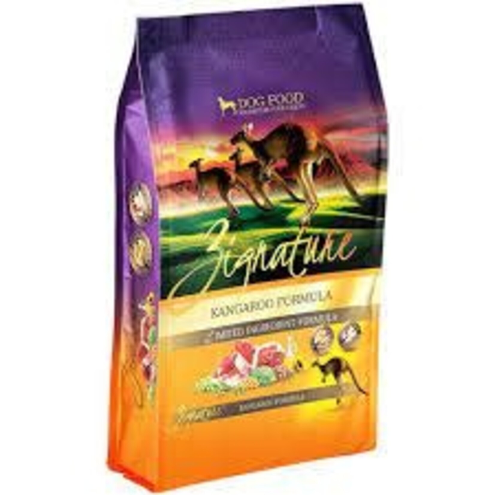 Zignature ZIGNATURE Nourriture sèche pour chiens  formule à ingrédients limités sans céréales Kangourou 25lbs/Limited Ingredient Grain Free Kangaroo Dog Food 11.33kg