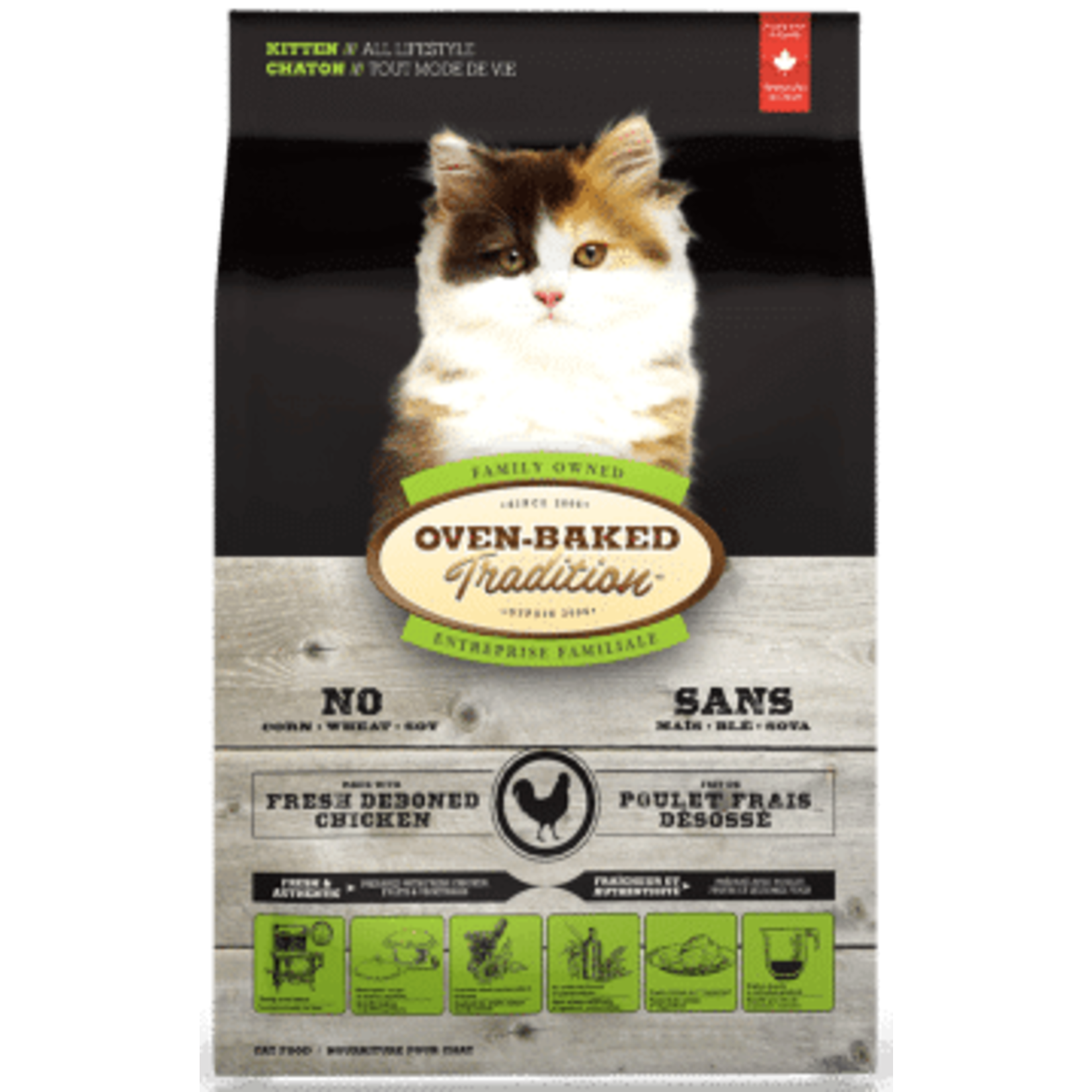 Oven-Baked Tradition Obt Nourriture Sèche Pour Chaton - Poulet 5 Lbs