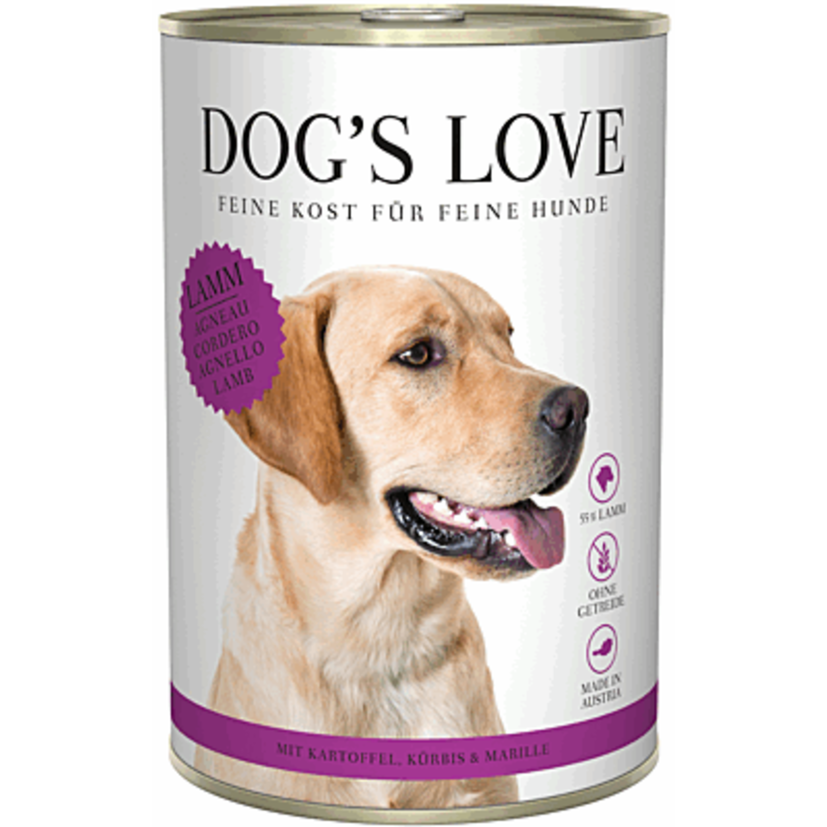 Dog's Love Dog's love agneau classique 400g