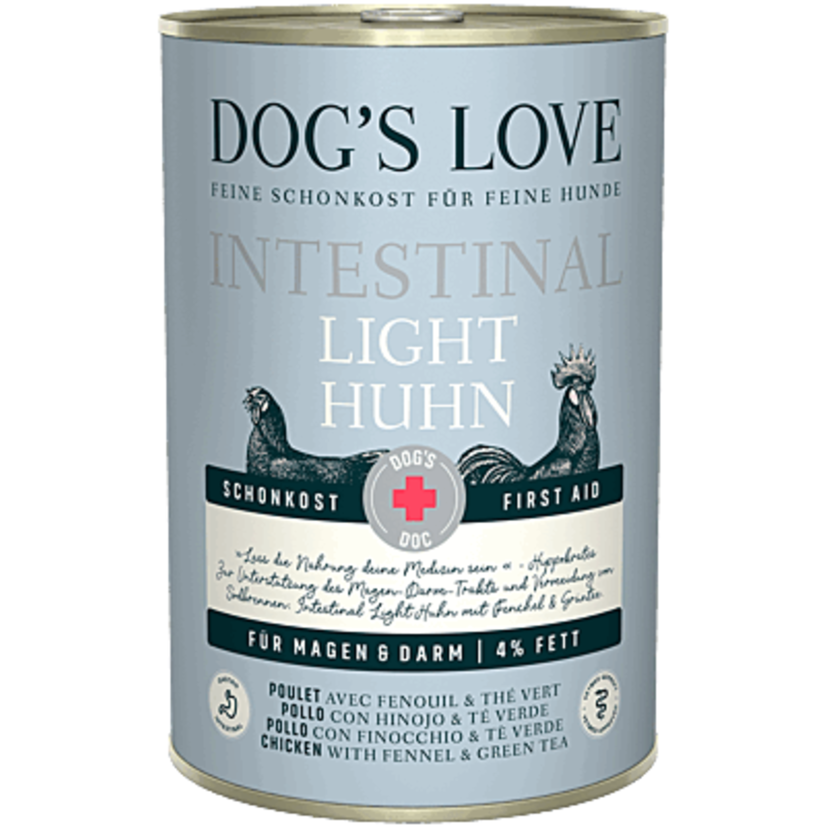 Dog's Love Dog's Love allégé au poulet soutien de l'estomac  et l'intestin 400g