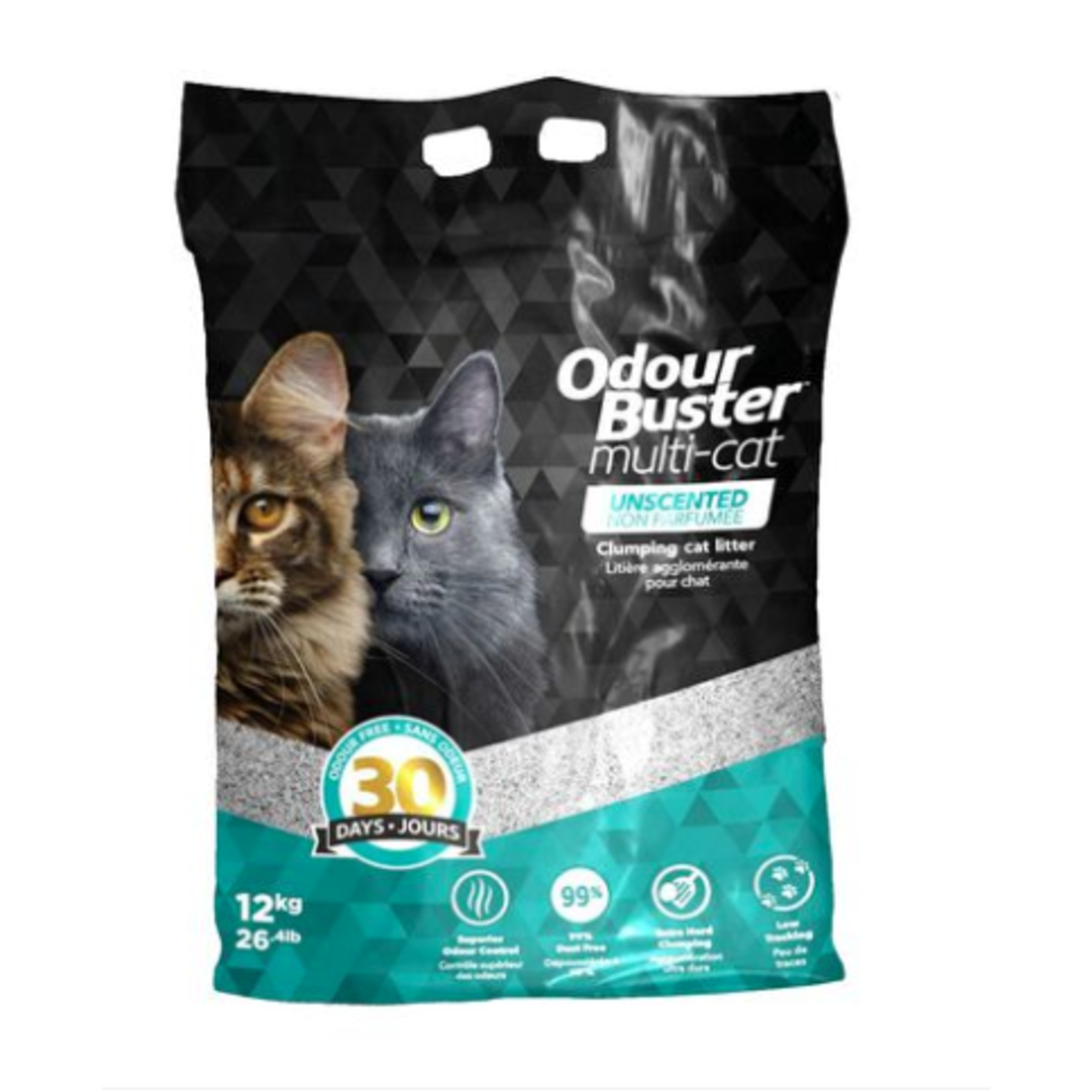 Odour Buster Odourbuster Litière agglomérante multi-chat 12kg