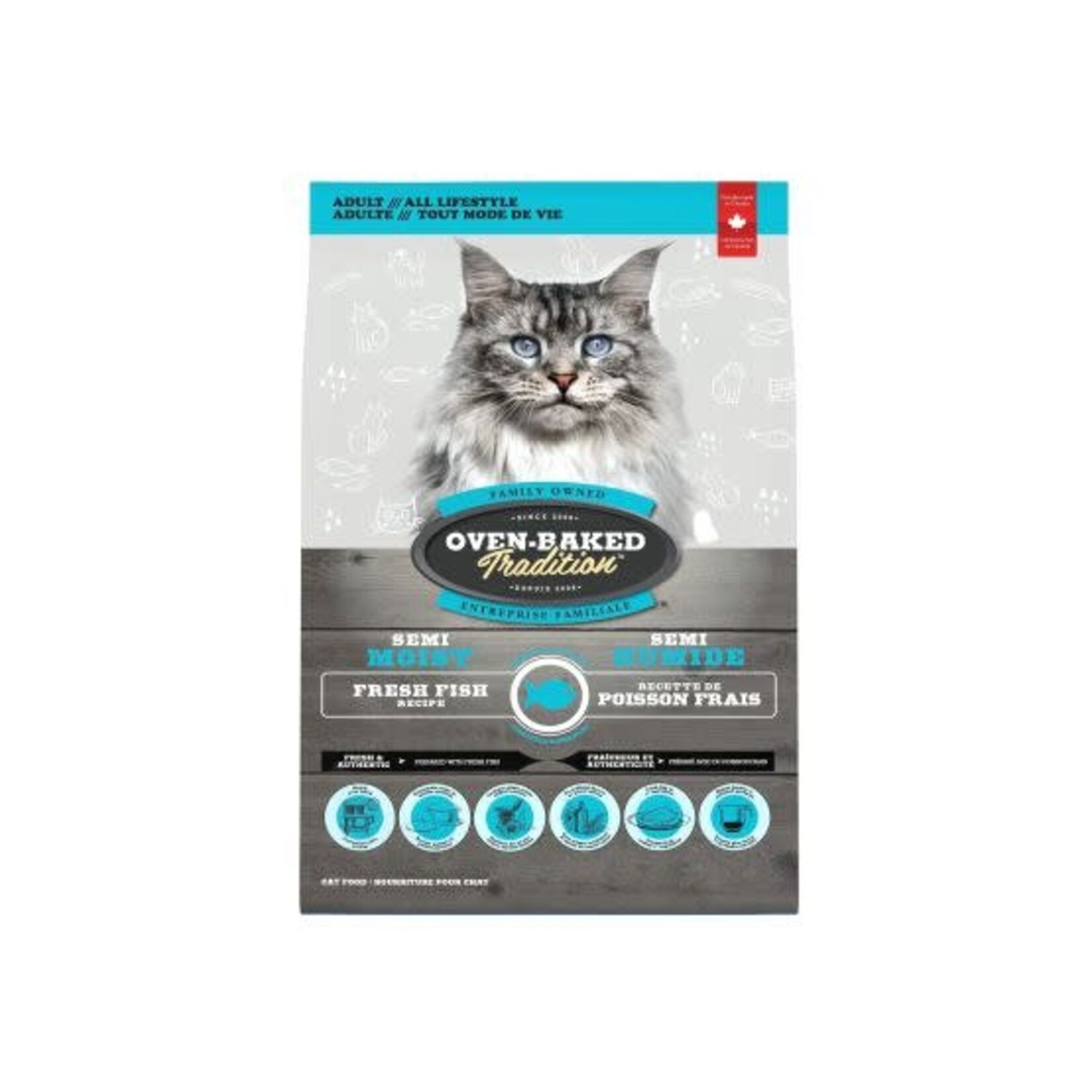 Oven-Baked Tradition Obt Nourriture Semi-humide Pour Chat - Poisson 5 Lbs