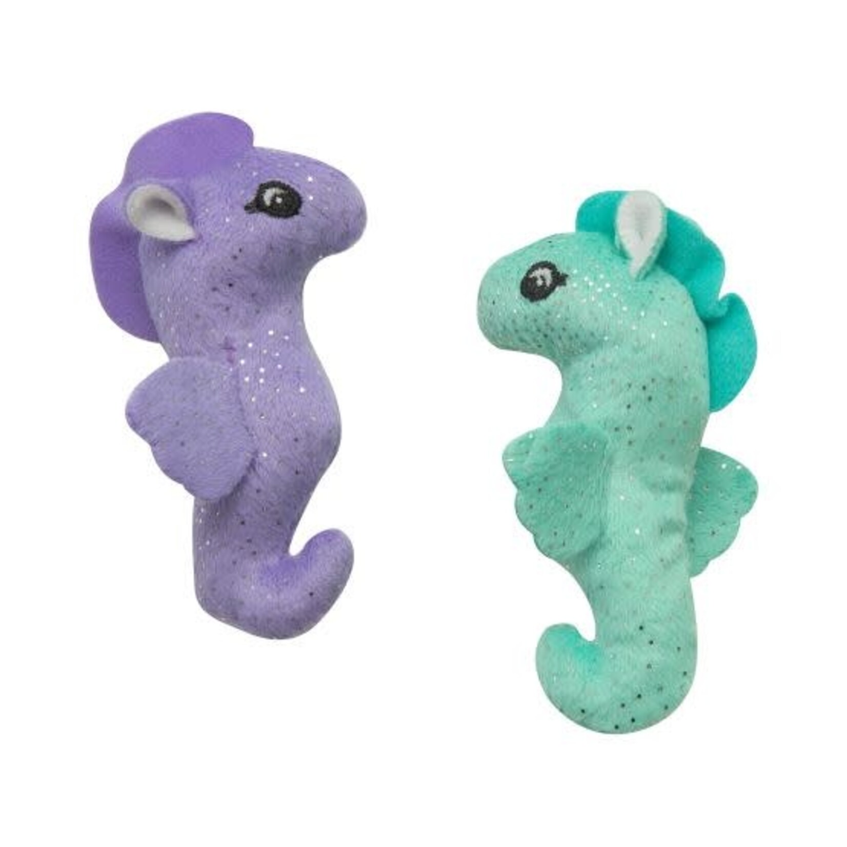 SNUGAROOZ Snugarooz Jouet Pour Chat Avec Herbe à Chat, Hippocampes (pqt De 2) - 4"