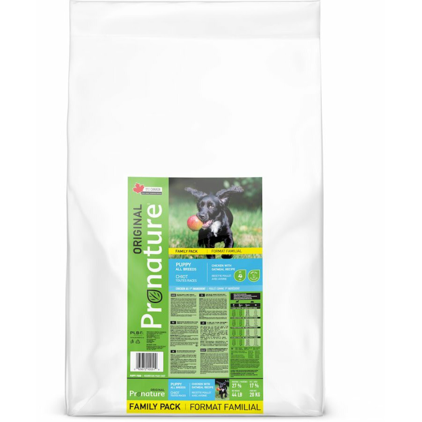 Pronature Pronature Original Nourriture Pour Chiot, Toutes Races - Poulet Avec Avoine 20kg