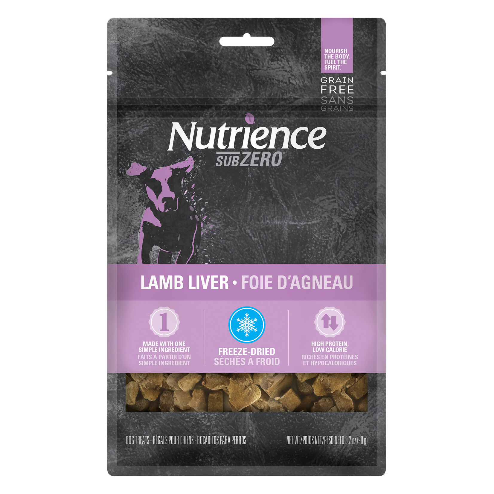 Nutrience Gâteries Nutrience SubZero Sans grains pour chien, Foie d'agneau, 90 g (3 oz)
