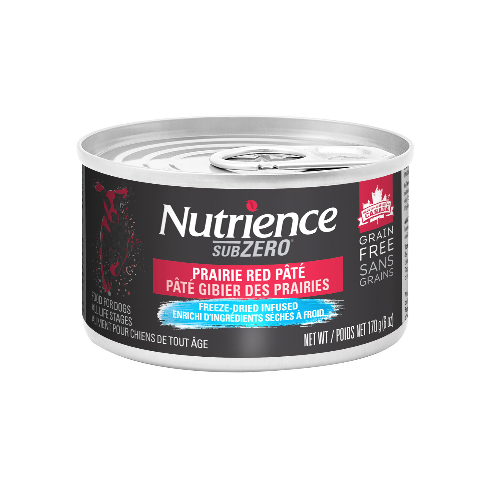 Nutrience Subzero Nutrience Sans grains Pâté pour chiens adultes, formulation Gibier des Prairies, 170 g (6 oz)