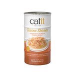 Catit Garnitures Catit Divine Shreds, Poulet avec saumon et citrouille en gelée, 4 x conserves de 85 g