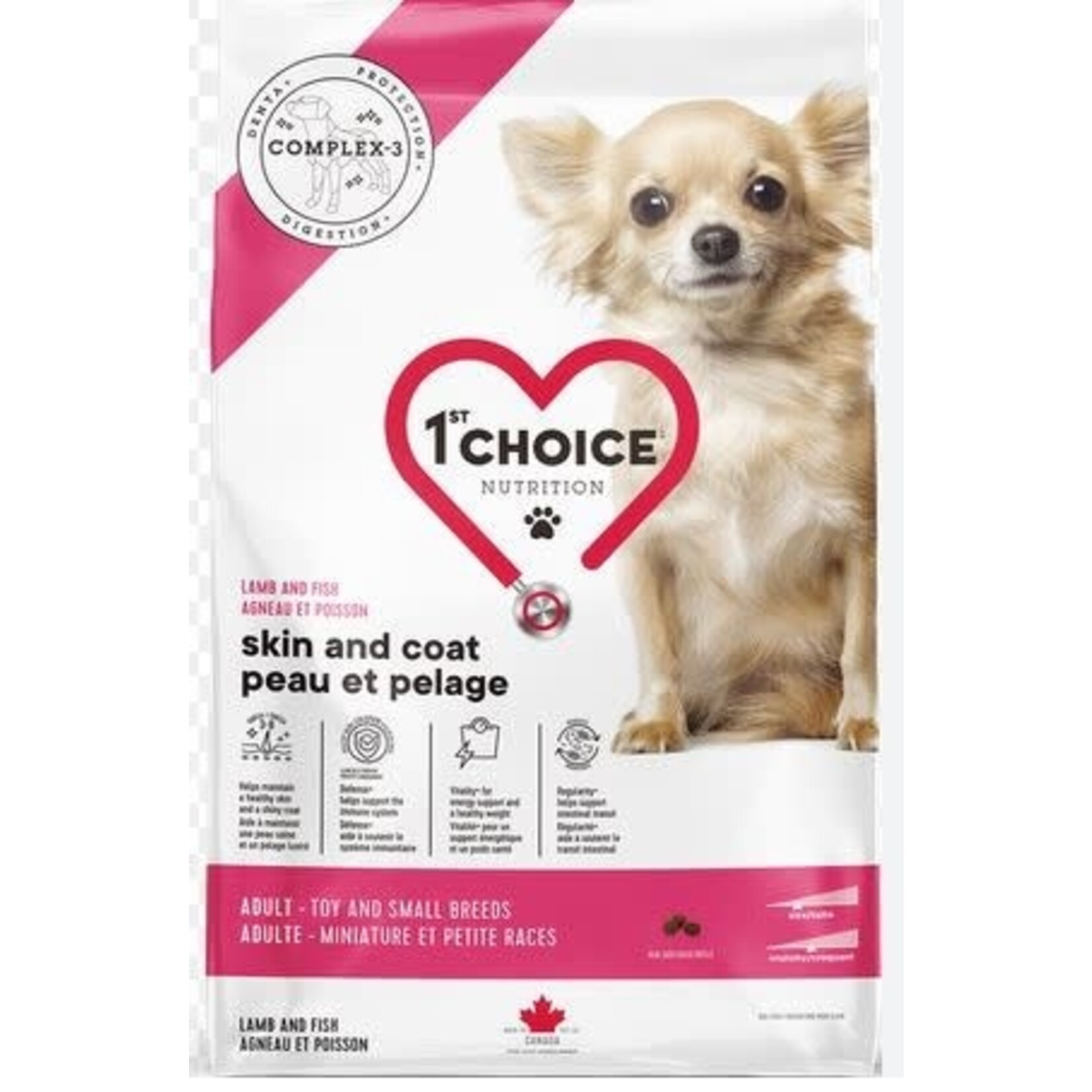 1st Choice 1st Choice Nourriture Pour Chien, Miniature Et Petite Races, Peau Et Pelage - Agneau 5kg