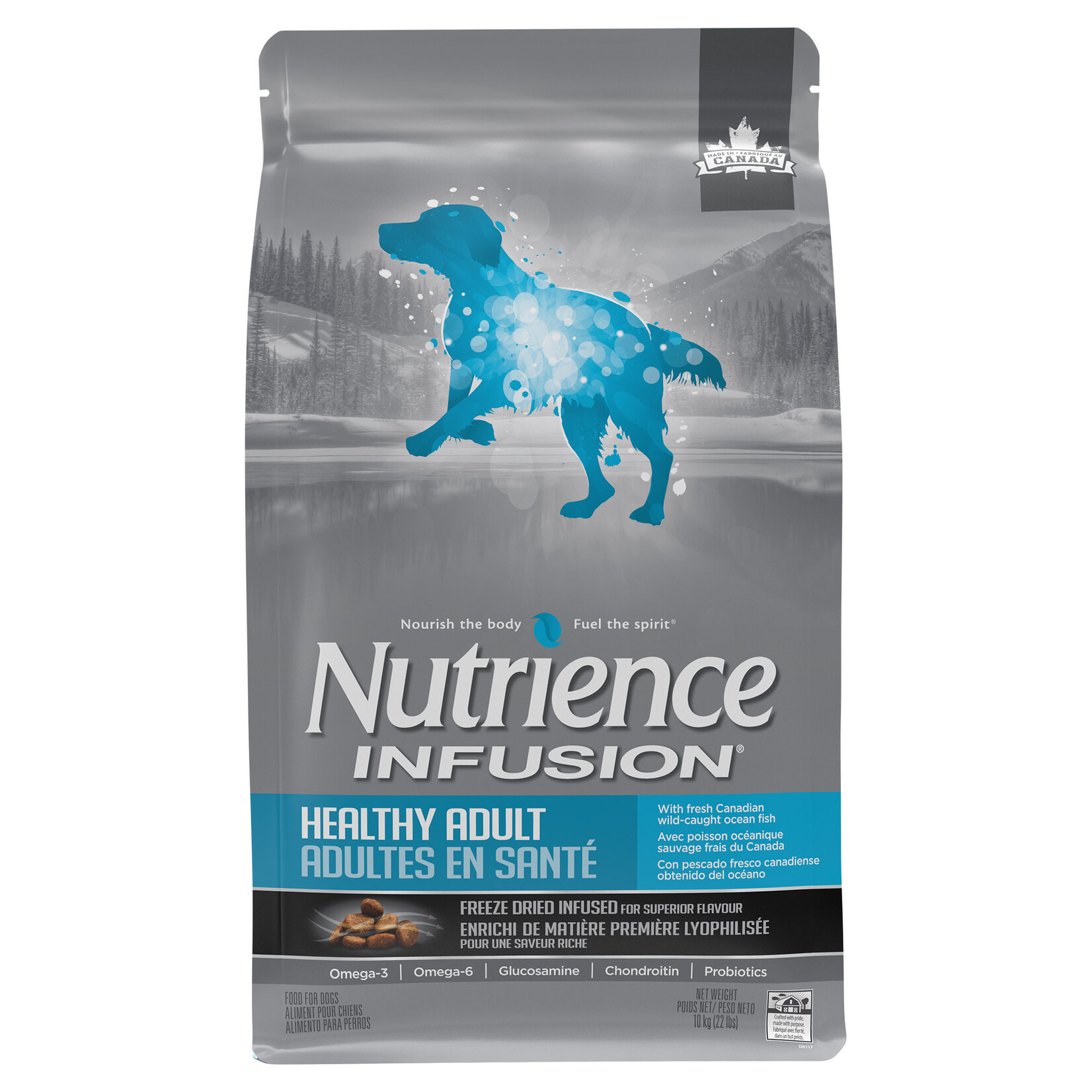 Nutrience Nourriture Nutrience Infusion, Chiens adultes en santé, Poisson océanique, 10 kg