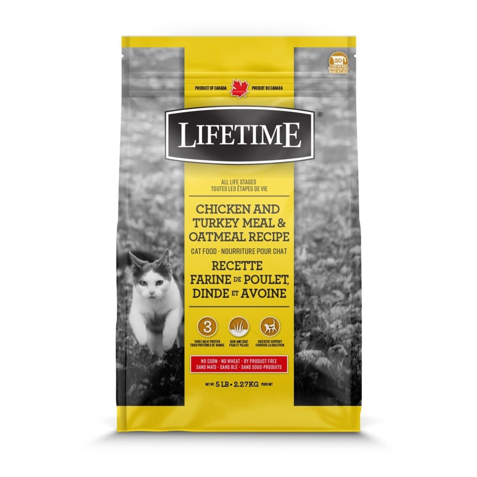 TROUW NUTRITION Trouw Nutrition Lifetime Nourriture Pour Chat, Poulet/dinde/avoine 2.27 Kg