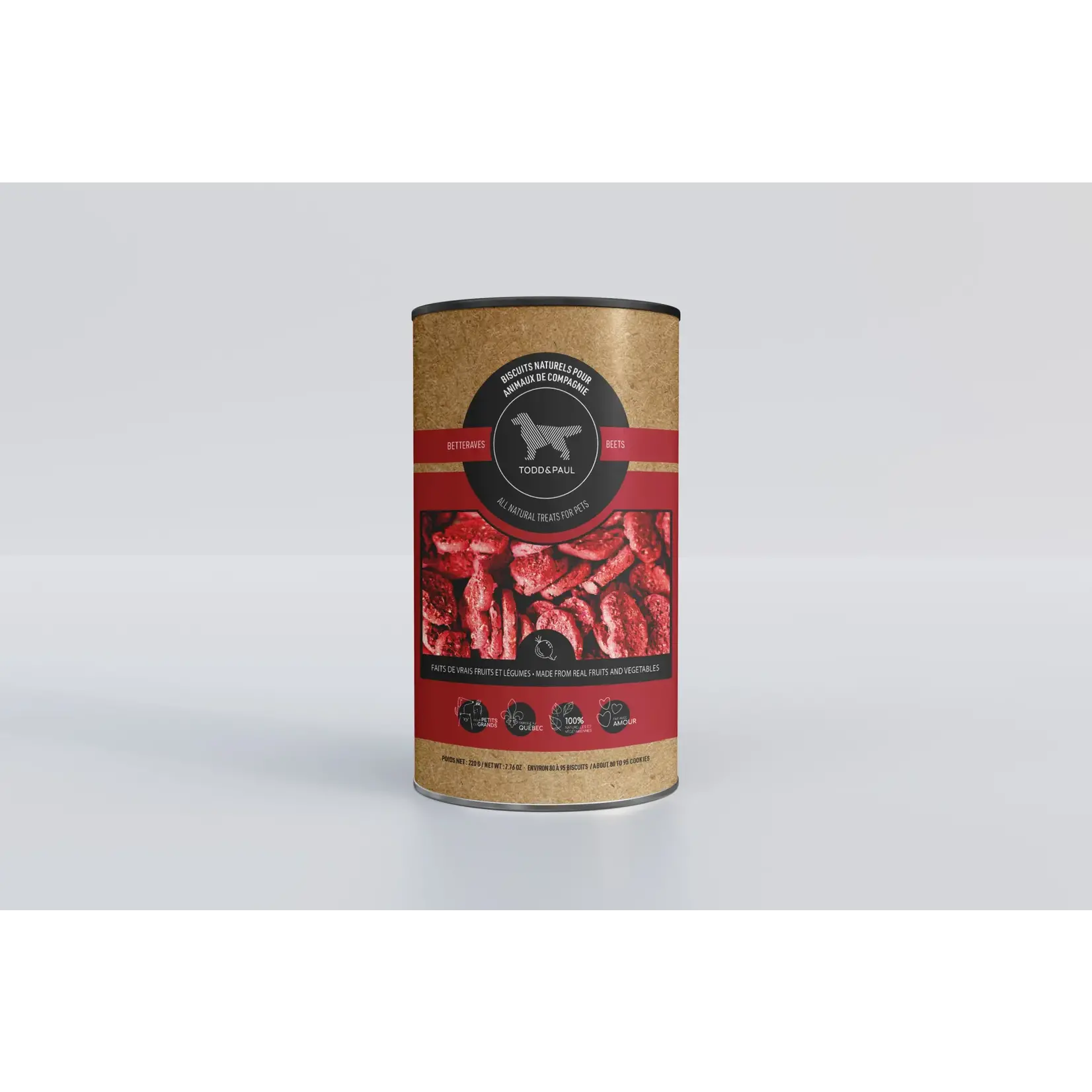 Todd&Paul TODD & PAUL, boîte de biscuits betteraves 220g