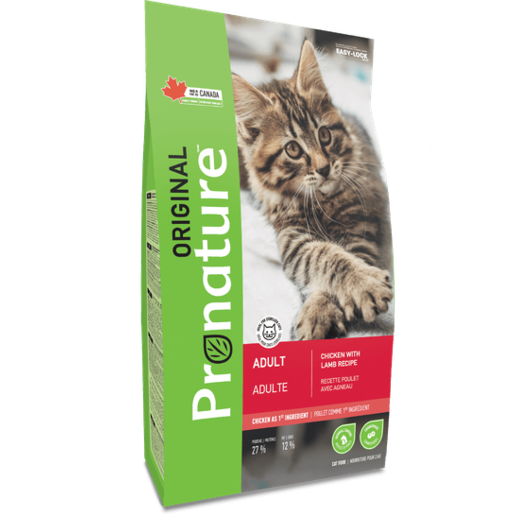 Pronature Pronature Original Nourriture Pour Chat - Poulet Avec Agneau 12kg