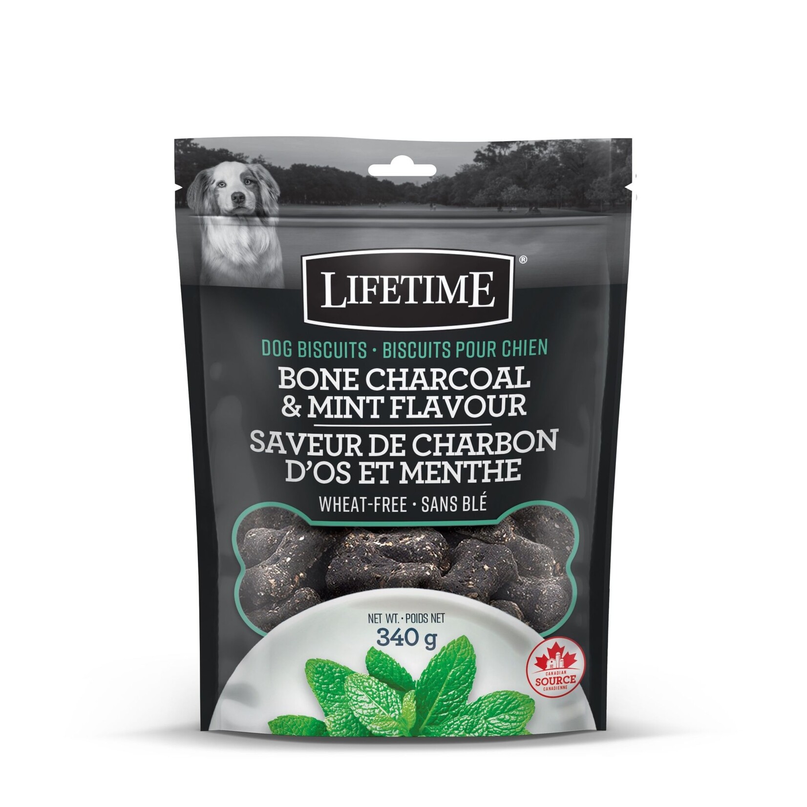 TROUW NUTRITION Trouw Nutrition Lifetime Biscuits Pour Chien à Saveur De Charbon D'os/menthe 340gr