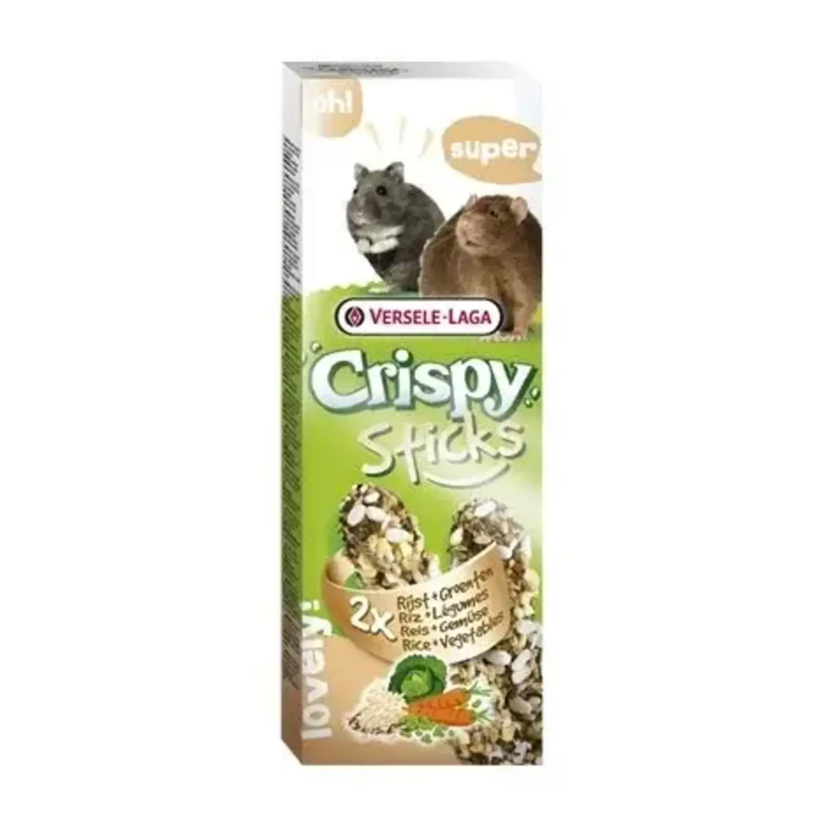 Versele Laga Versele Laga Crispy Sticks Légumes de riz pour hamsters et rats