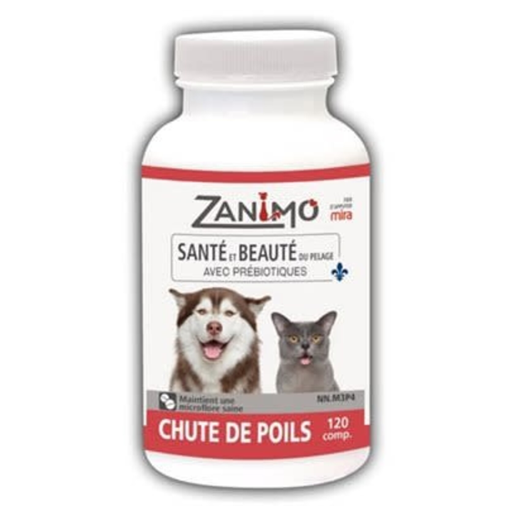 Zanimo Zanimo, chute de poils. 120 comprimer