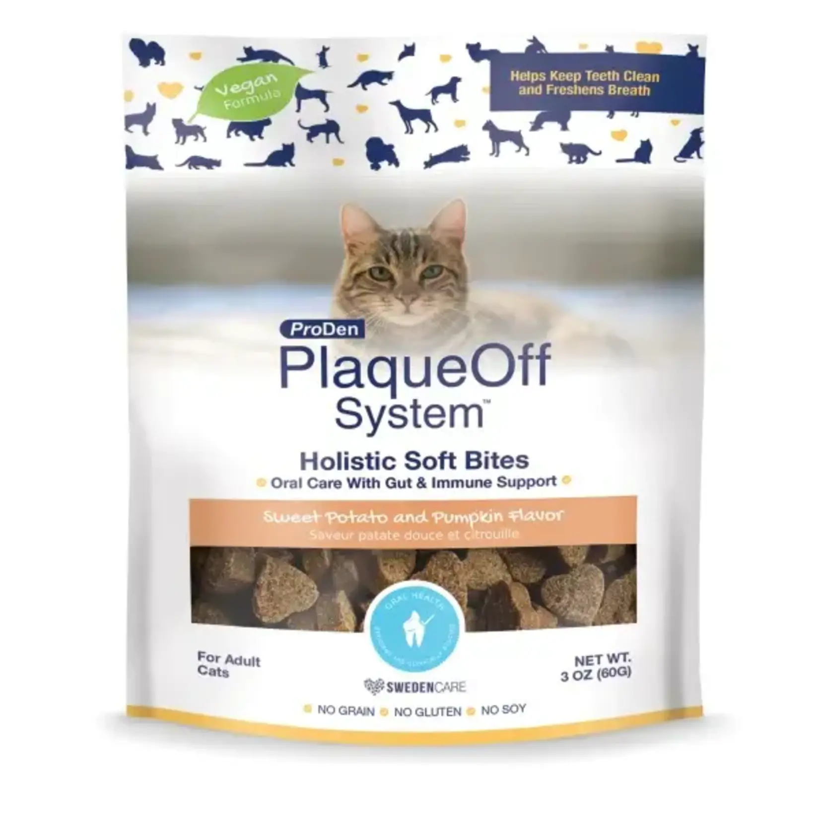 Plaque Off PlaqueOff  Holistic Soft Bites- Santé dentaire et digestive pour chat