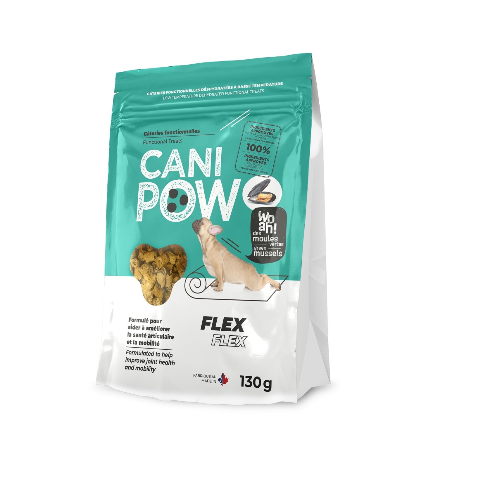 CaniSource Cani Pow Gâteries Fonctionnelles Pour Chien - Flex 130gr