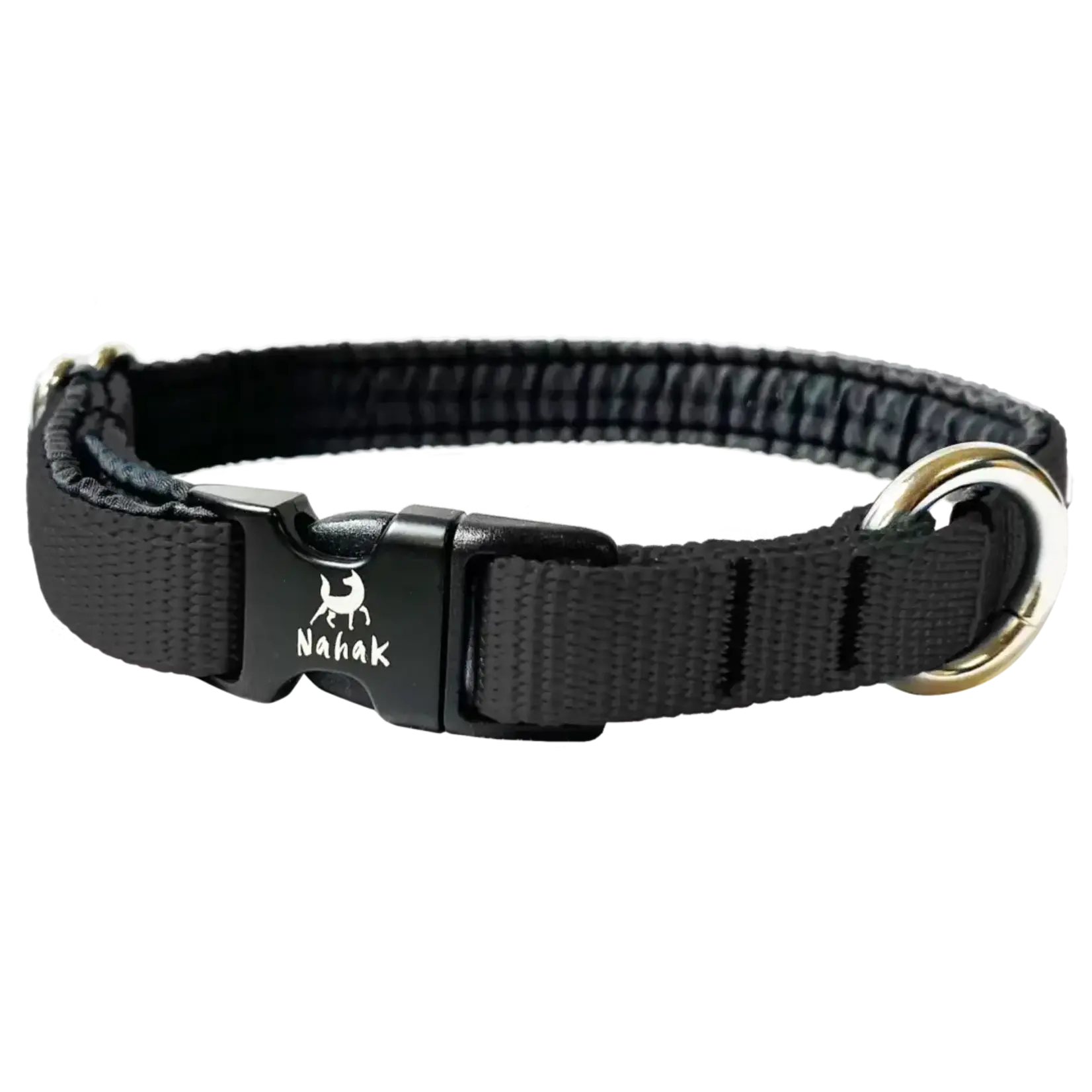 NAHAK SPORTS Nahak Collier pour petits chiens | Rembourré avec clip - Noir