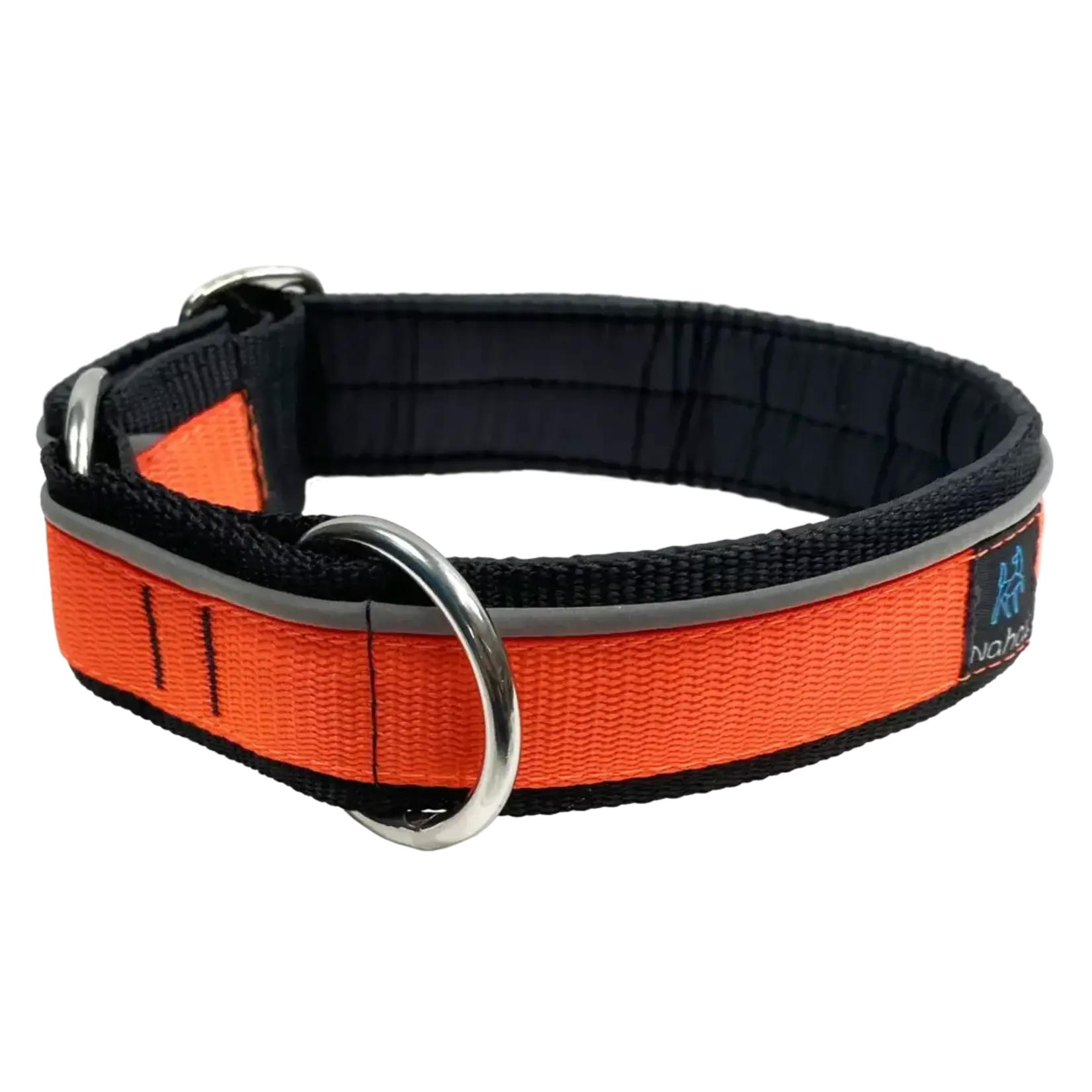 NAHAK SPORTS Nahak Collier rembourré avec réflecteur - Orange fluo - Large