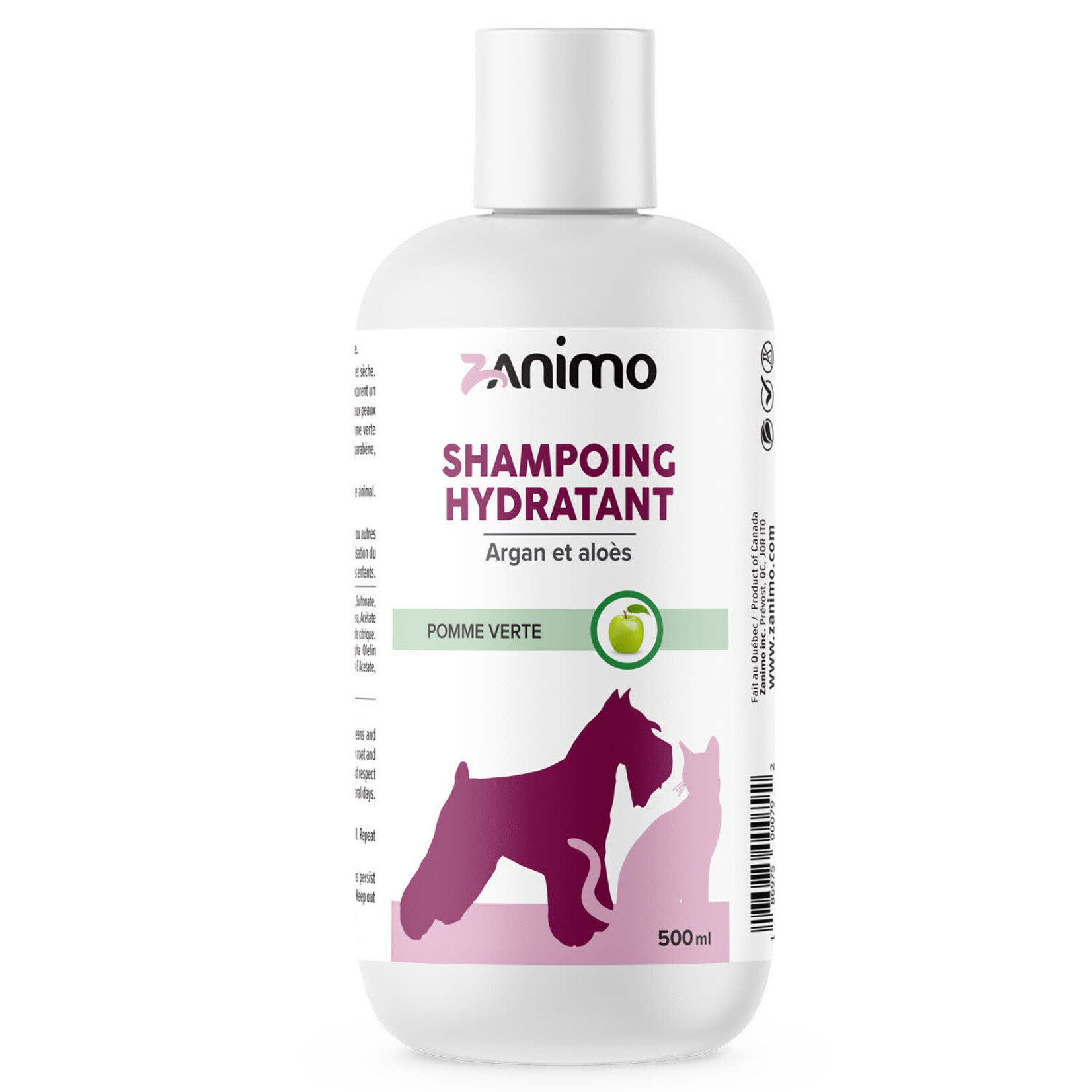 Zanimo Zanimo -Shampoing hydratant argan et aloès, 500 ml