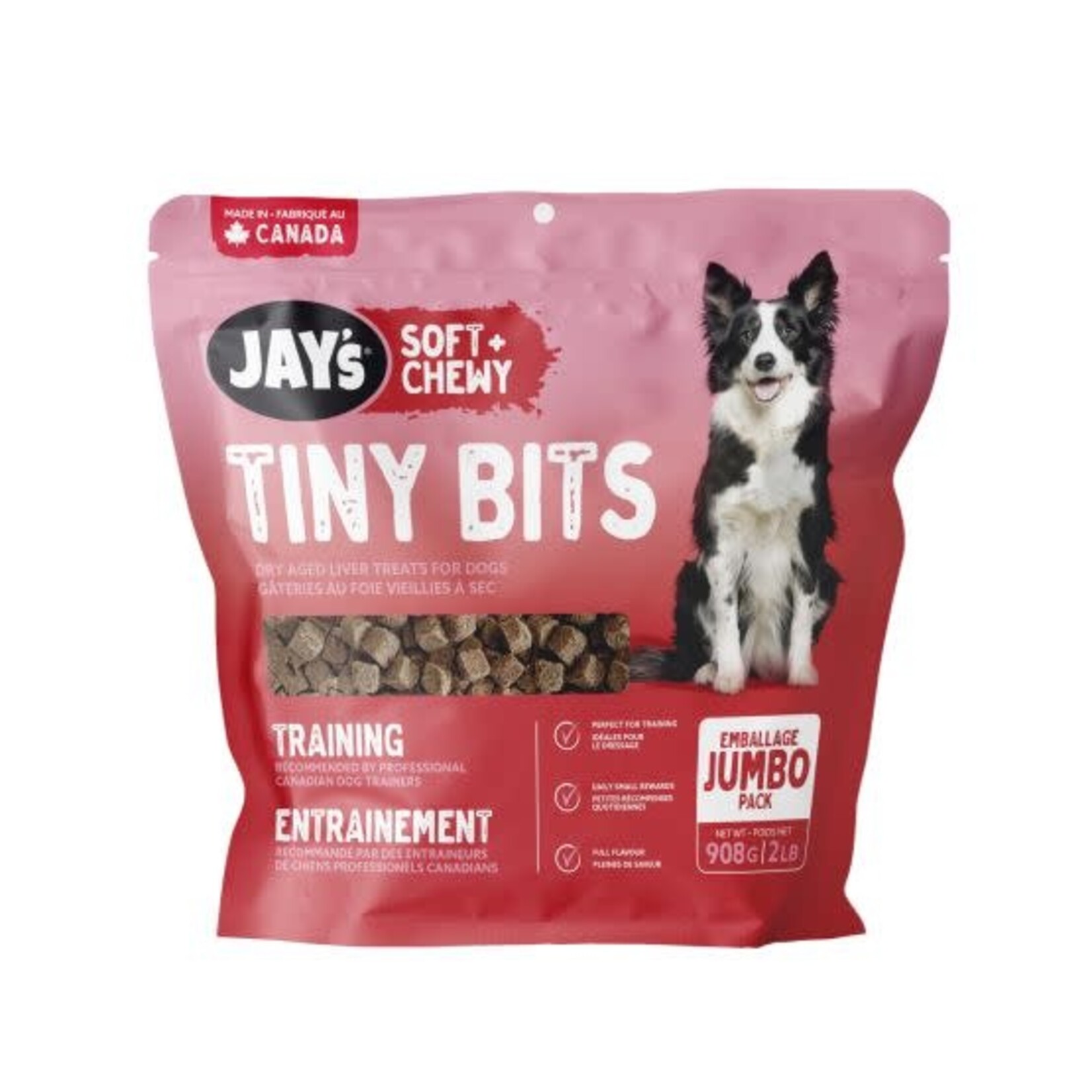 JAY'S Jay's Tiny Bits, Gâteries D'entrainement Pour Chien 454gr