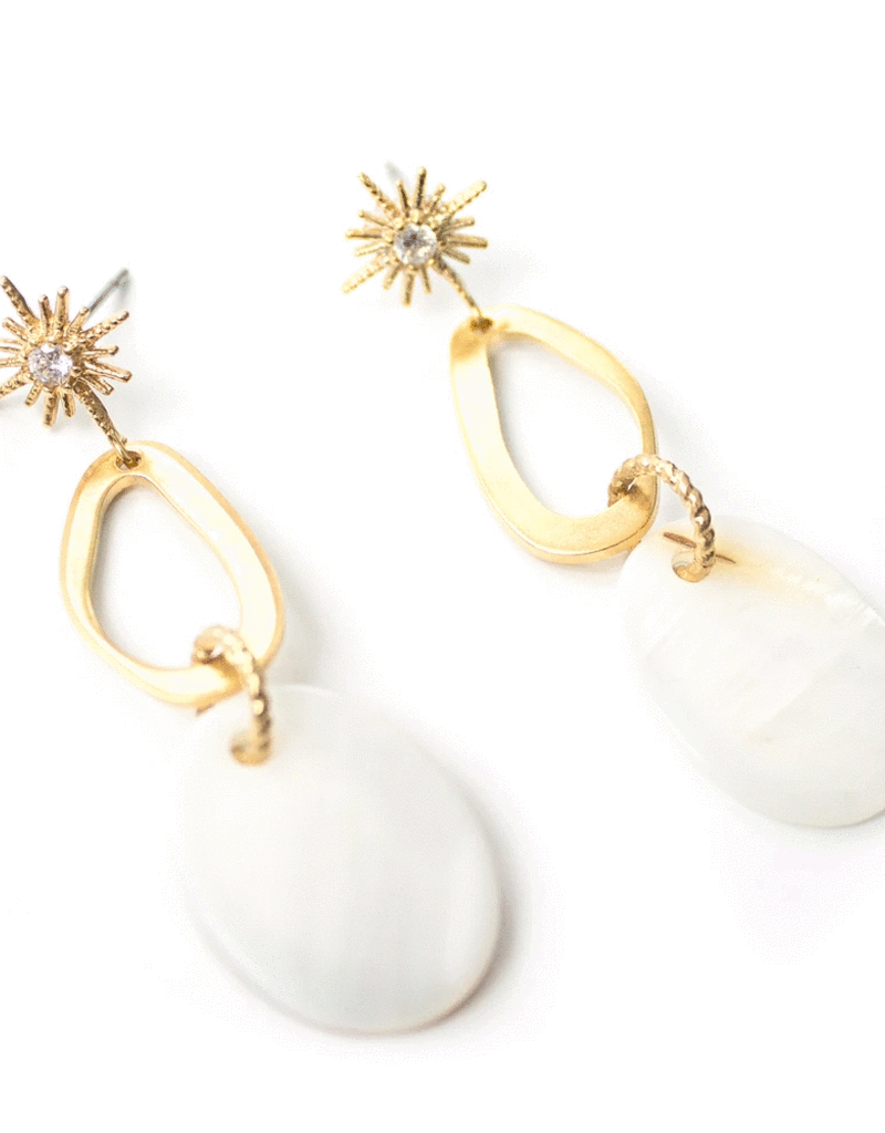 Welldunn Boucle d'oreille Milky