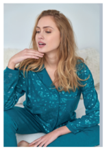 Massana Ensemble pyjama P731212 Vert petrol