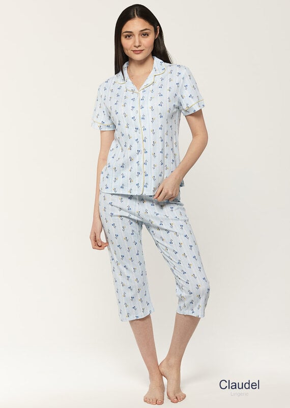Claudel Ensemble pyjama LI141490 bleu 80