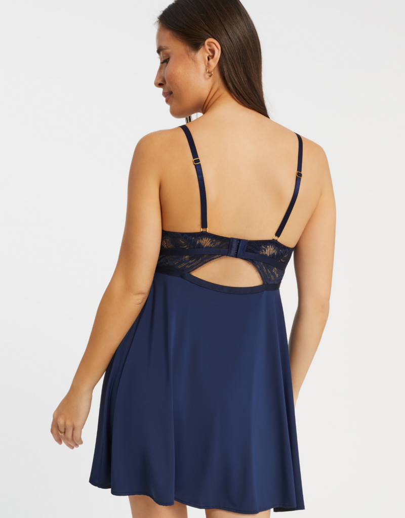 Montelle Ensemble nuisette/string Botanical 9568 Marine
