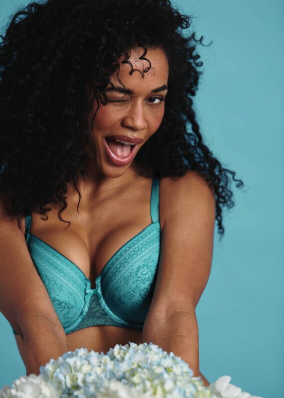 Rosa Faia Soutien-Gorge Fleur 5653 Émeraude