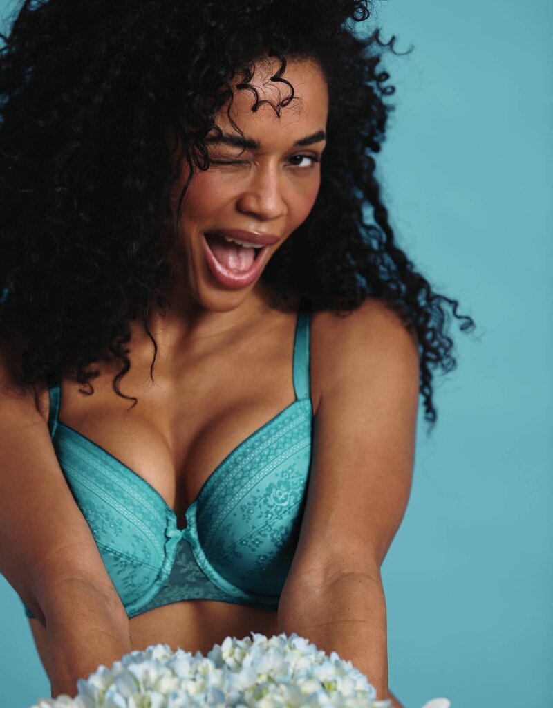 Rosa Faia Soutien-Gorge Fleur 5653 Émeraude