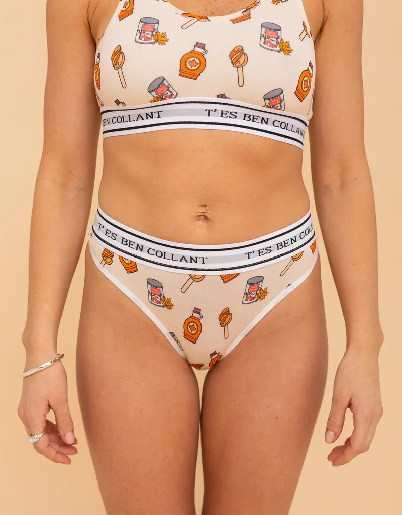 Pop Underwear Tanga "T'ES BEN COLLANT"