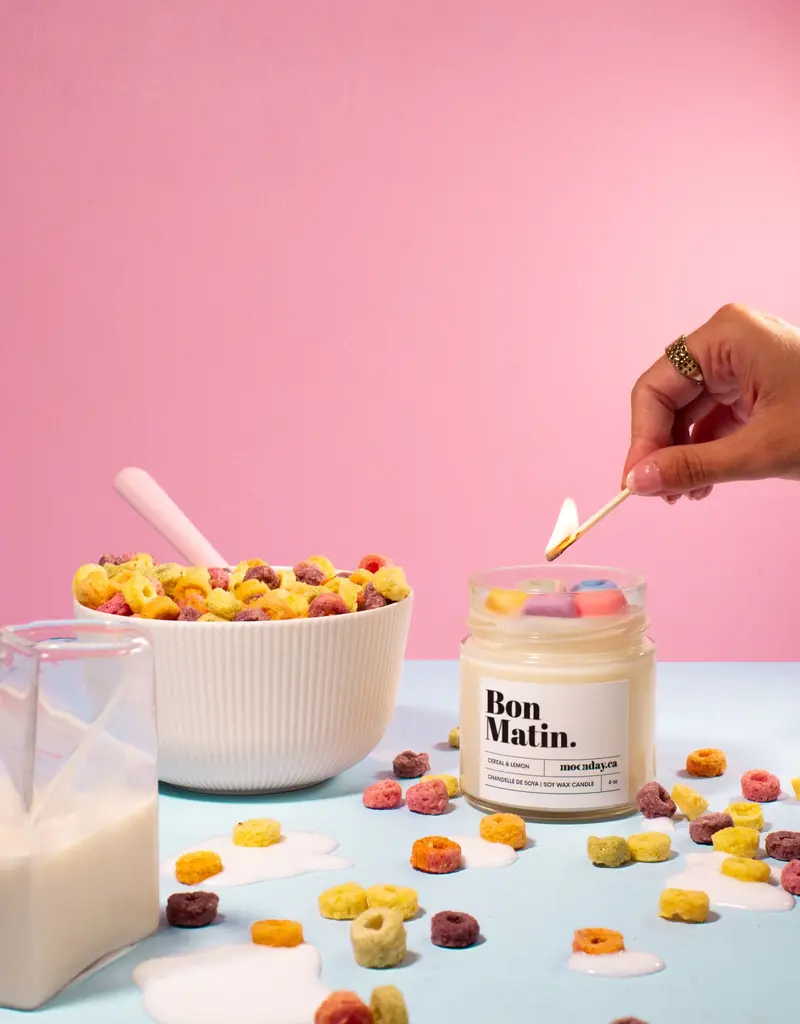 Moonday Chandelle cire de soya Bon Matin