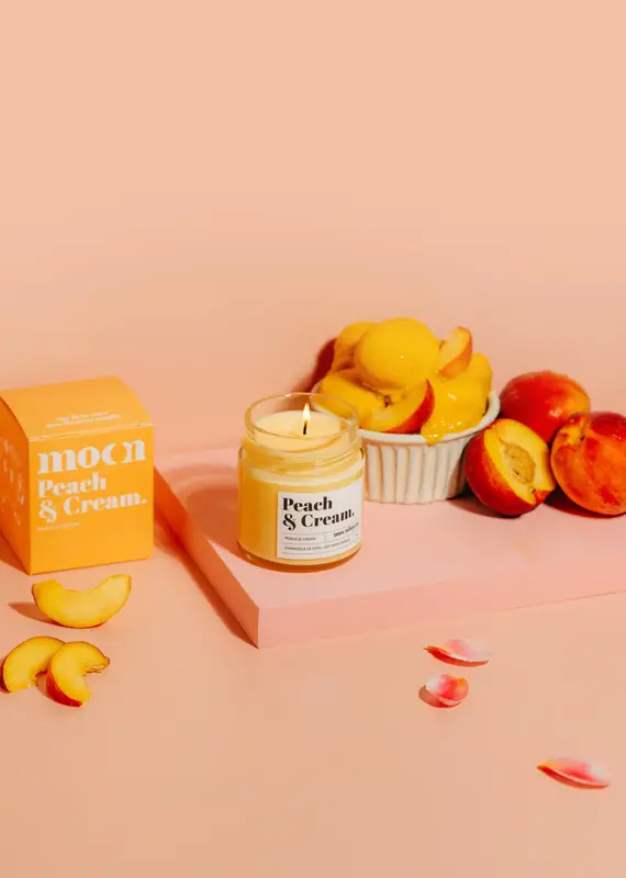 Moonday Chandelle cire de soya Peach & Cream
